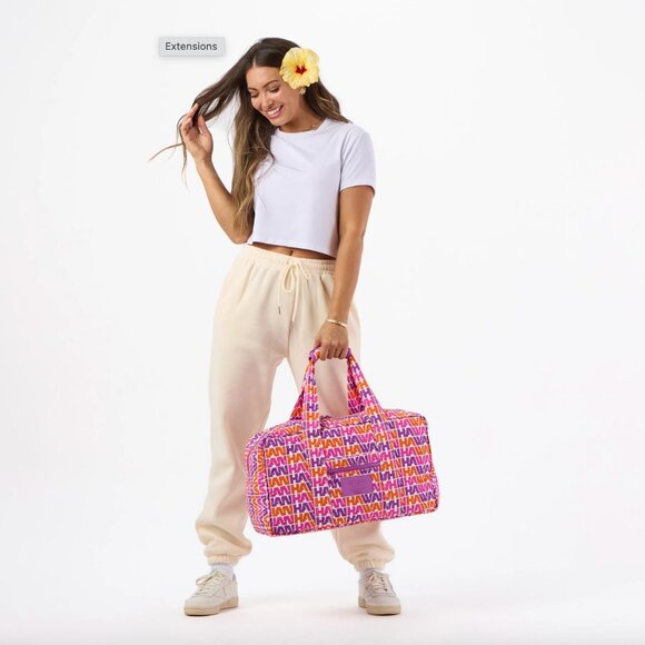 Aloha Collection x Hawaiian Airlines Keep It Light Weekender, Vintage Hawaiian - Picture 11 of 11